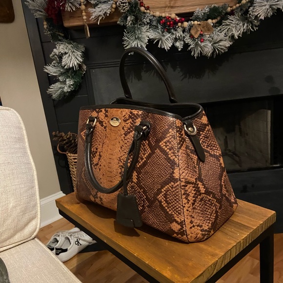 Multicolor Coach Purse with snake skin print - Picture 3 of 10